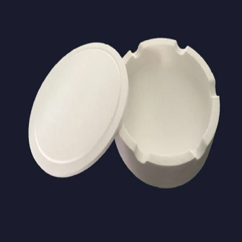 alumina crucible with lid for lab